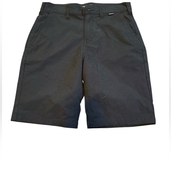 Hurley Black Flat Front Shorts Tailored Fit - Picture 1 of 2